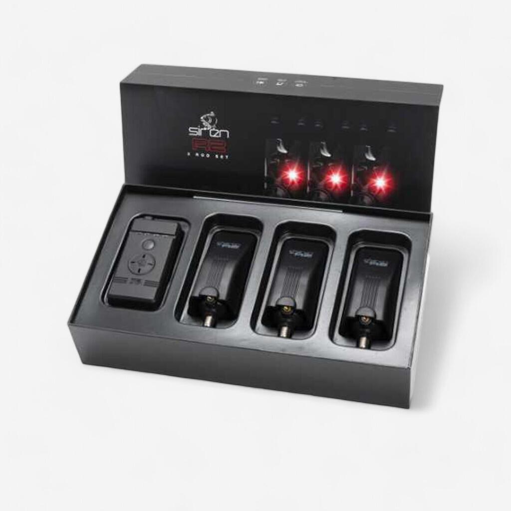 3 PACK BITE ALARMS NASH SIREN R2 + CONTROL UNIT